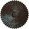 Ekena Millwork Shakuras Ceiling Medallion (For Canopies up to 5 3/4"), 33 7/8"OD x 2"P, Bronze Blue Patina CM34SHBBS - alternate 1